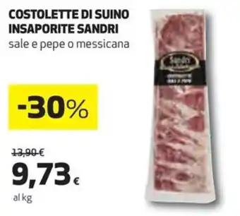 Coop COSTOLETTE DI SUINO INSAPORITE SANDRI offerta