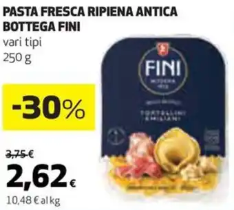 Coop PASTA FRESCA RIPIENA ANTICA BOTTEGA FINI vari tipi 250 g offerta