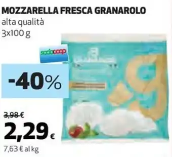 Coop MOZZARELLA FRESCA GRANAROLO alta qualità 3x100 g offerta