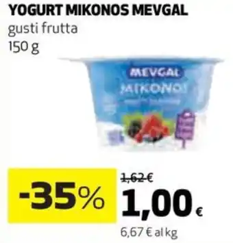 Coop YOGURT MIKONOS MEVGAL gusti frutta 150 g offerta