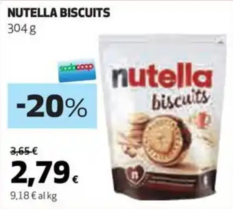 Coop NUTELLA BISCUITS 304 g offerta