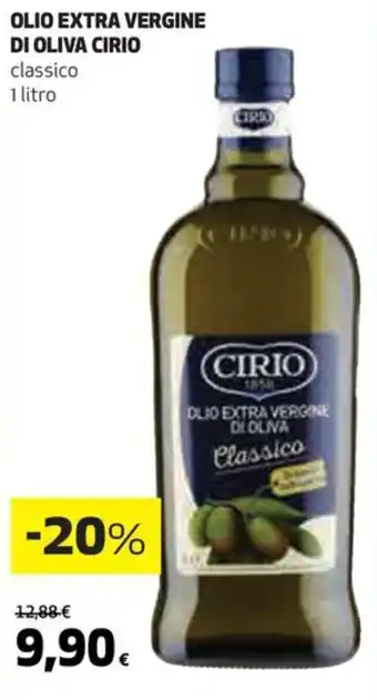 Coop OLIO EXTRA VERGINE DI OLIVA CIRIO classico 1 litro offerta