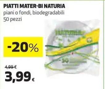 Coop PIATTI MATER-BI NATURIA offerta