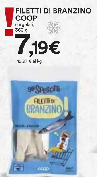 Coop FILETTI DI BRANZINO COOP surgelati, 360 g offerta