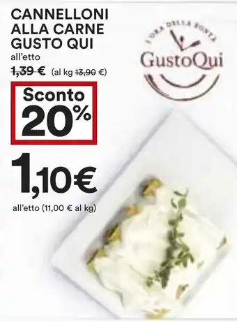 CANNELLONI ALLA CARNE GUSTO QUI