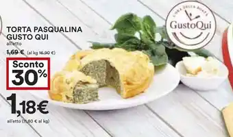 Coop TORTA PASQUALINA GUSTO QUI offerta