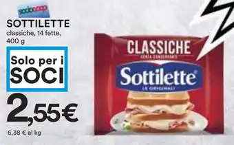 Coop SOTTILETTE classiche, 14 fette, 400 g offerta