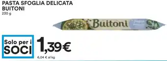 Coop PASTA SFOGLIA DELICATA BUITONI 230 g offerta