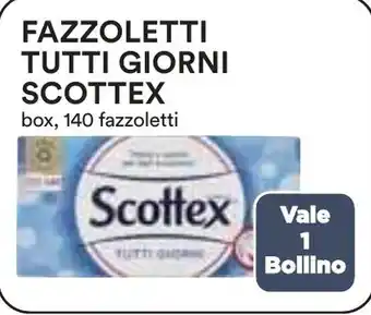 Coop FAZZOLETTI TUTTI GIORNI SCOTTEX offerta