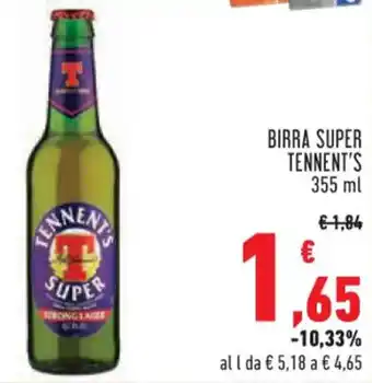 Conad Superstore BIRRA SUPER TENNENT'S 355 ml offerta