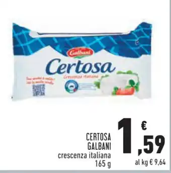 Conad Superstore CERTOSA GALBANI crescenza italiana 165 g offerta