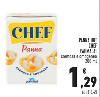 Conad Superstore PANNA UHT CHEF PARMALAT cremosa e omogenea 200 ml offerta