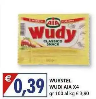 Mercatò Local Aia Wudy Wurstel X4 100 gr offerta