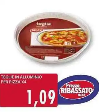 Teglie in Alluminio Per Pizza X4