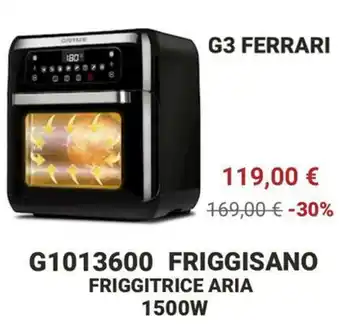 G3 Ferrari G1013600 Friggisano Friggitrice Aria 1500W