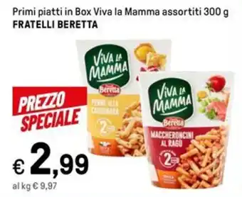 Iper La Grande Primi piatti in Box Viva la Mamma assortiti 300 g FRATELLI BERETTA offerta