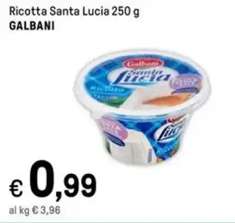 Iper La Grande Ricotta Santa Lucia 250 g GALBANI offerta