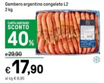 Iper La Grande Gambero argentino congelato L2 2 kg offerta