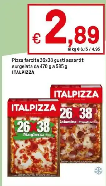 Iper La Grande Pizza farcita 26x38 gusti assortiti surgelata da 470 g a 585 g ITALPIZZA offerta