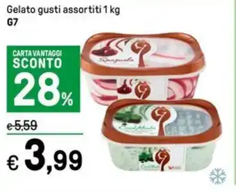 Iper La Grande Gelato gusti assortiti 1 kg G7 offerta