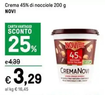 Iper La Grande Crema 45% di nocciole 200 g NOVI offerta