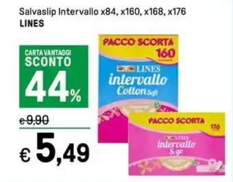 Iper La Grande Salvaslip Intervallo x84, x160, x168, x176 LINES offerta