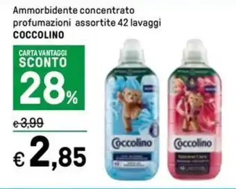 Ammorbidente concentrato profumazioni assortite 42 lavaggi COCCOLINO