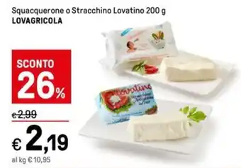 Iper La Grande Squacquerone o Stracchino Lovatino 200 g LOVAGRICOLA offerta