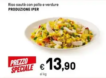 Iper La Grande Riso sauté con pollo e verdure PRODUZIONE IPER offerta