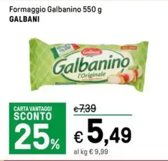 Iper La Grande Formaggio Galbanino 550 g GALBANI offerta