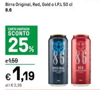 Iper La Grande Birra Original, Red, Gold o I.P.L 50 cl 8.6 offerta