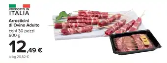 Carrefour Arrosticini di Ovino Adulto conf 30 pezzi 600 g offerta