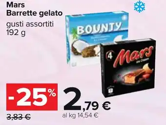 Carrefour Mars Barrette gelato gusti assortiti 192 g offerta