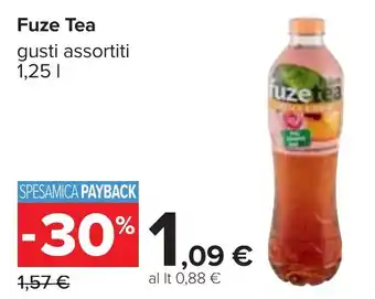 Carrefour Fuze Tea gusti assortiti 1,25 l offerta