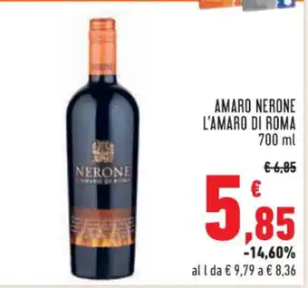 Conad Superstore AMARO NERONE L'AMARO DI ROMA 700 ml offerta