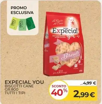 EXPECIAL YOU BISCOTTI CANE TUTTI I TIPI