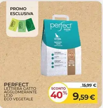 Arcaplanet PERFECT LETTIERA GATTO AGGLOMERANTE LT.10 ECO VEGETALE offerta