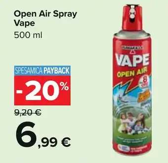 Carrefour Open Air Spray Vape 500 ml offerta