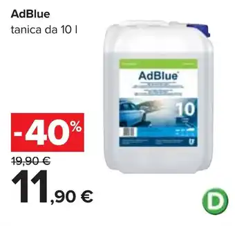 Carrefour AdBlue tanica da 10 I offerta