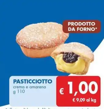 MD Discount PASTICCIOTTO crema e amarena g 110 offerta