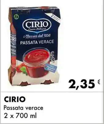 Iper Tosano CIRIO Passata verace 2 x 700 ml offerta