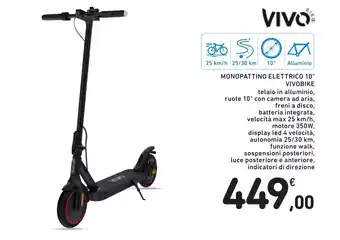 Spazio Conad MONOPATTINO ELETTRICO 10" VIVOBIKE offerta