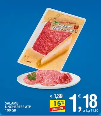 Qui Discount SALAME UNGHERESE ATP 100 GR offerta