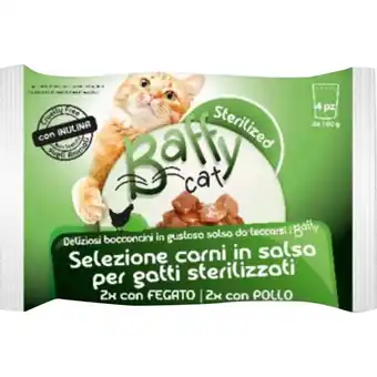 Qui Discount BOCCONCINI BAFFY CAT GUSTI ASSORTITI 100 GR X 4 offerta