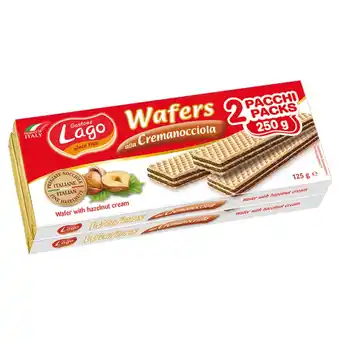 Qui Discount WAFERS PACCODOPPIO NOCCIOLA ELLEDI 125 GR X 2 offerta