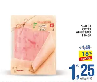 Qui Discount SPALLA COTTA AFFETTATA 150 GR offerta