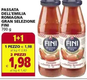 Il Gigante PASSATA DELL'EMILIA ROMAGNA GRAN SELEZIONE FINI 700 g offerta