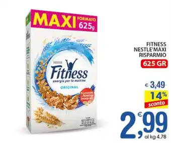 Qui Discount FITNESS NESTLE'MAXI RISPARMIO 625 GR offerta