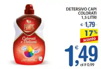 Qui Discount DETERSIVO CAPI COLORATI 1,5 LITRI offerta