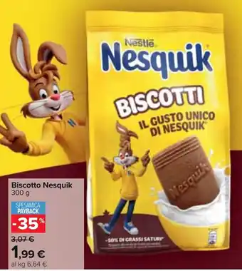 Carrefour Biscotto Nesquik 300 g offerta